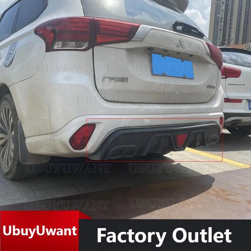 

Высококачественный диффузор из АБС-пластика для заднего бампера Mitsubishi Outlander 2016-2021