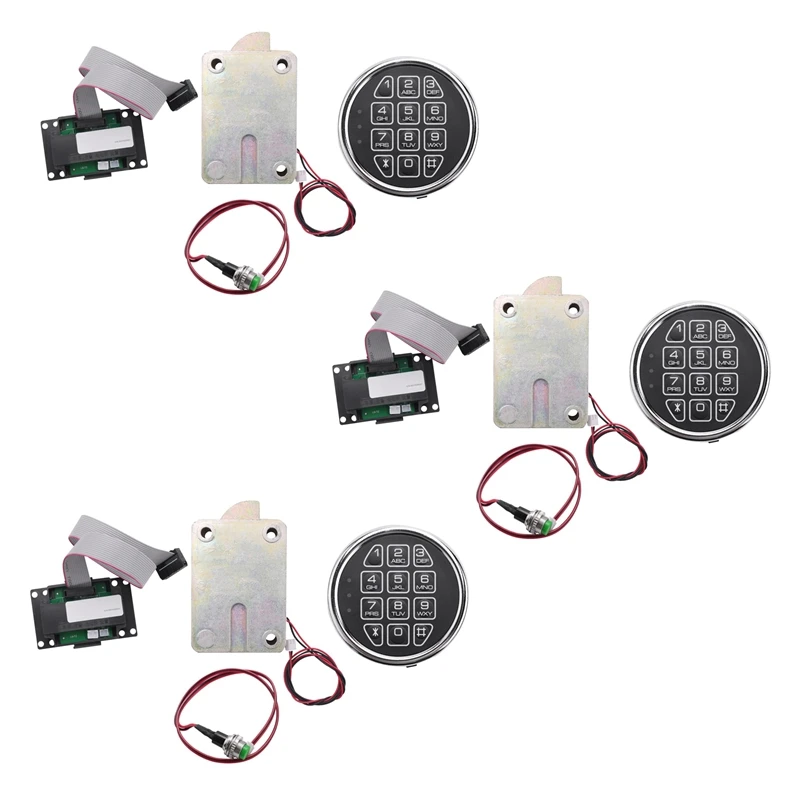 

3X Stack On 14 Safe Lock Replacement -Fireproof Safe Lock Boxes Swing Bolt Lock