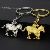 creative pony key chain creative metal key chain horse race key chain commercial freebie equestrian key chain