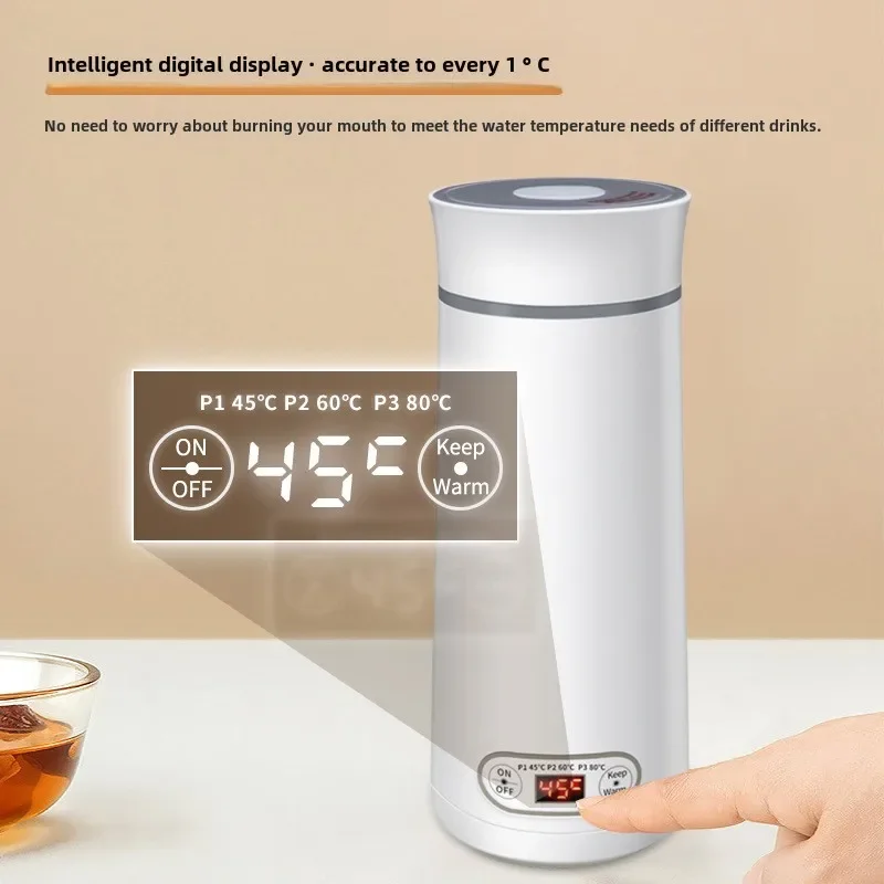 Бытовой чайник Портативный электрический с подогревом маленькая дорожная