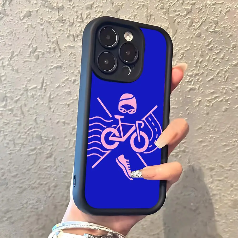 Фото Чехол для телефона Triathlon для iPhone 17 Pro Max, 16, 15, 14 Pro Max, iPhone 13 Pro Max, 11 Plus, силиконовый чехол №5