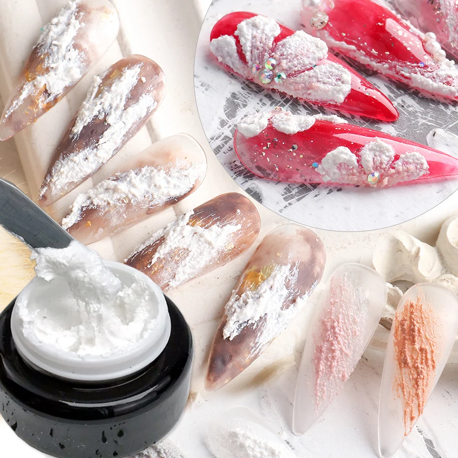 

5 мл гипсовый гель лак для ногтей гравий Песок Резьба строитель лак тисненый клей для нейл-арта аксессуары SA1885