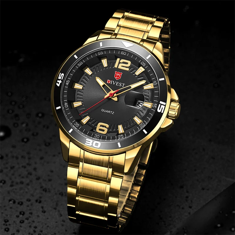 Оригинальные мужские часы DIVEST деловой модный бренд повседневные спортивные