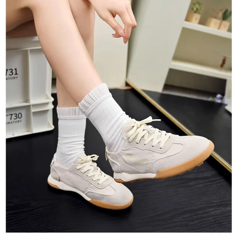 Балетные женские туфли из дышащей кожи