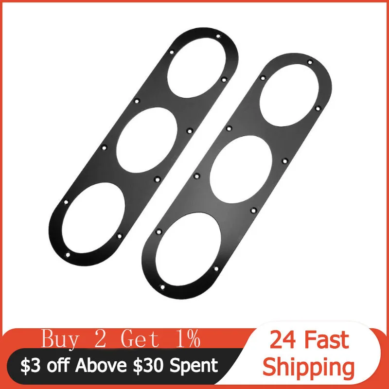 

2pcs Universal Car Rear Bumper Race Air Diversion Diffuser Panels (Black)