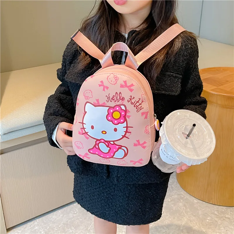 

Kawaii Hello Kitty Backpack for Girls Cartoon Casual Schoolbag Portable Traveling Backpack Children Travel Korean Style cute Bag