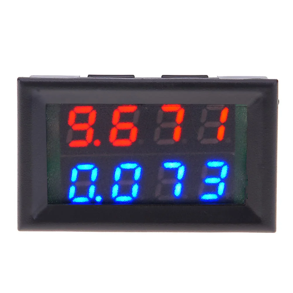 Dois Fios dc 0100v Display Digital Voltímetro Medidor ac 0-10a Capacitância Testador Ferramenta Medidor Multímetro Digital