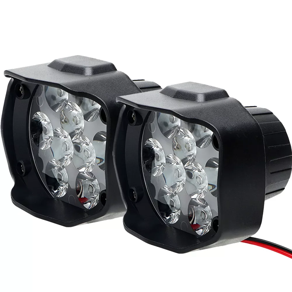 

Motorcycles Headlight LED Work Light 9 LED Spot Lights Night Lighting Fog Lamp 6000K Scooters Spotlight Working Lights