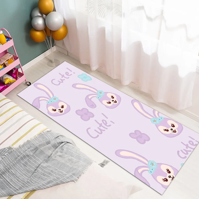 

Милый ковер из мультфильма Disney Stelllou Linabell для гостиной, спальни, украшение для девочек, прямоугольный напольный коврик, прикроватный коврик, ...