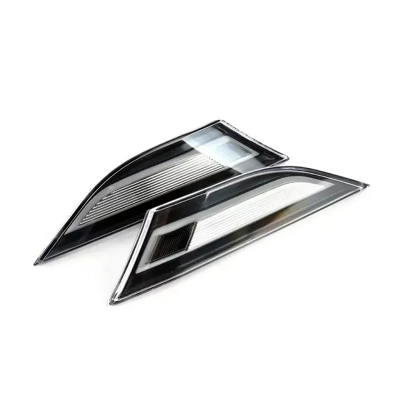 Фото Автомобильный янтарный светодиодный боковой габаритный фонарь для Porsche 991 Carrera 718 Cayman Boxster 981, указатель поворота на боковое крыло-ABQF №2