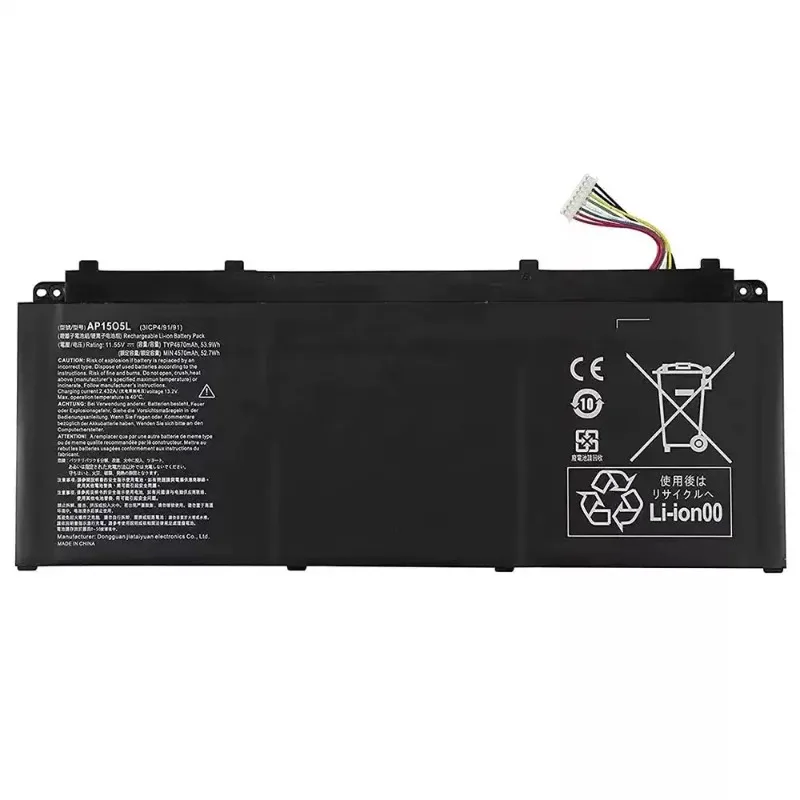 Фото Новая литиевая батарея AP1505L AP1503K для ноутбуков Acer SF514-51 Swift 5 S5-371 CB5-312T, 11.55В 53.9Втч, сменная №2