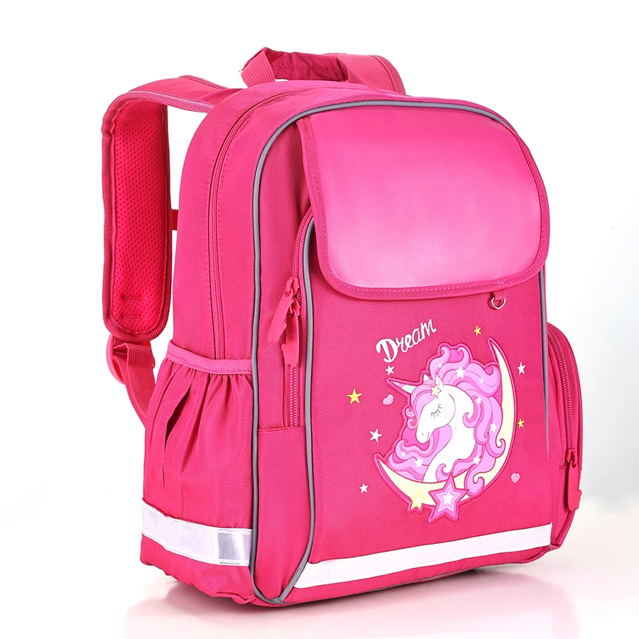 Kids Beautiful Unicorn Pattern School Bags for Girls Brand New 3D Orthopedic Backpack Grade 1-5 Bagpack Satchel Mochila Infantil