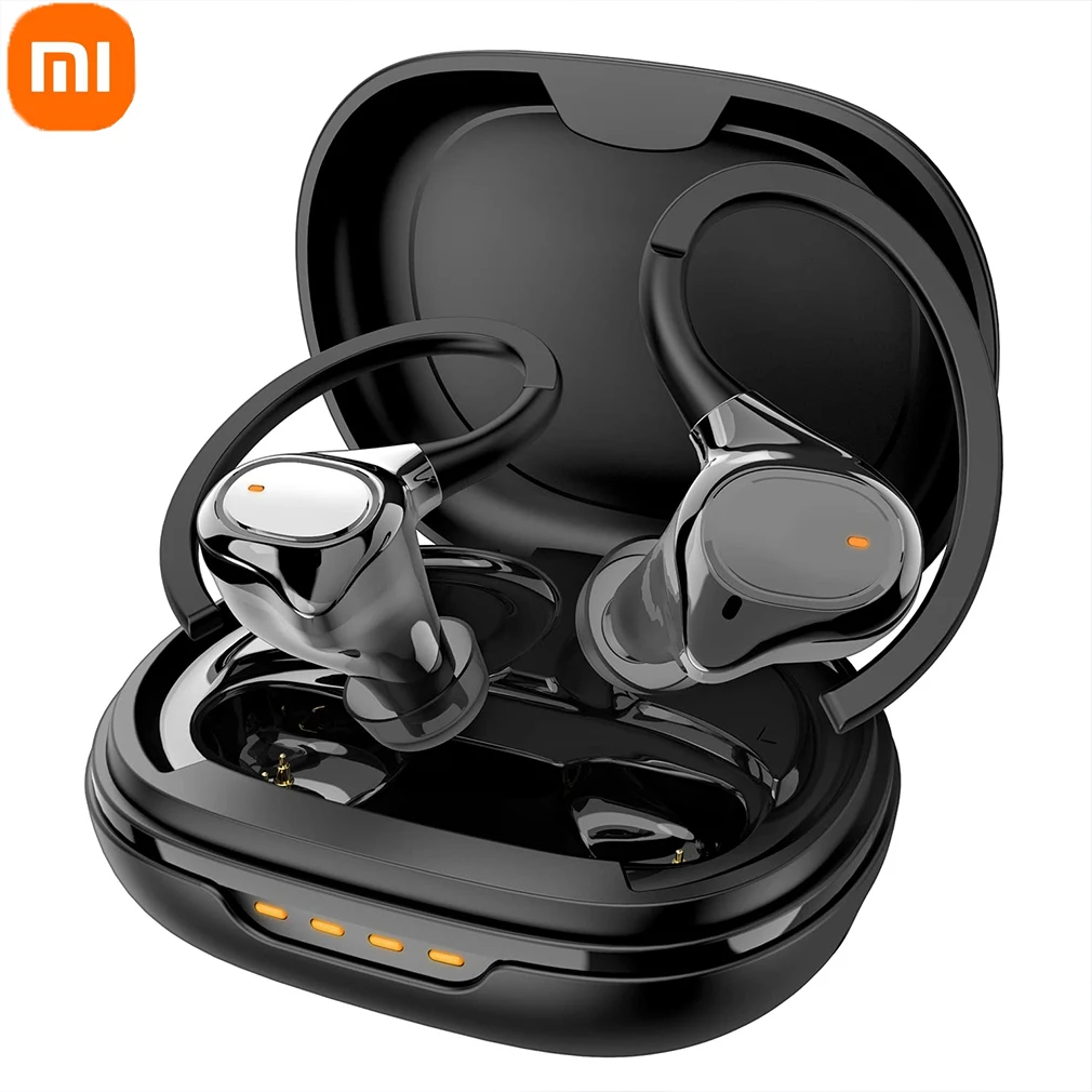 Xiaomi Wireless Bluetooth Headphones IPX7 Waterproof Sports Workout Earphones with Mic Stereo Sound Earbuds with Over Ear Hooks
