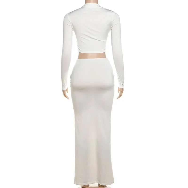 Женский однотонный комплект из 2 предметов со рюшами элегантный сексуальный