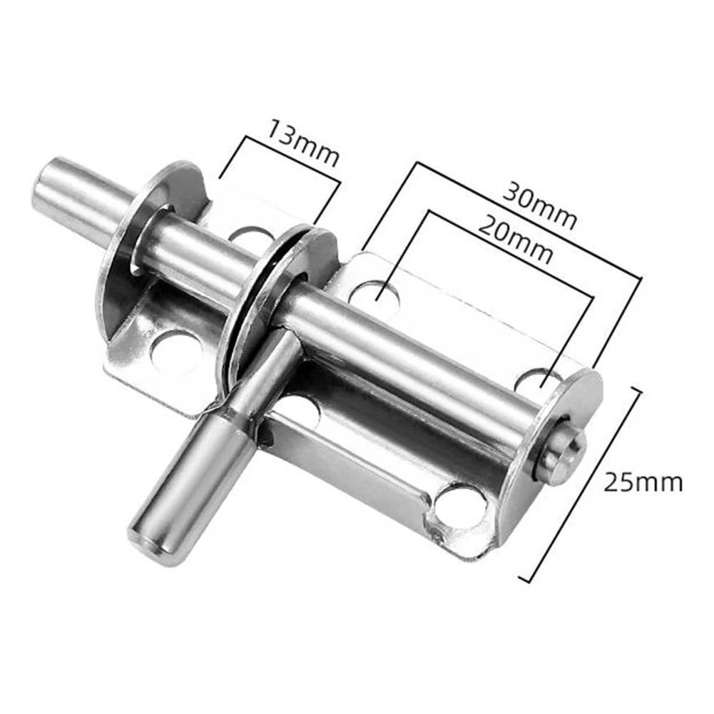 

1pc Stainless Steel Latches Thickened Solid Latches Latches Wooden Doors Funiture Door Bolts With 6Screws Home Improvement