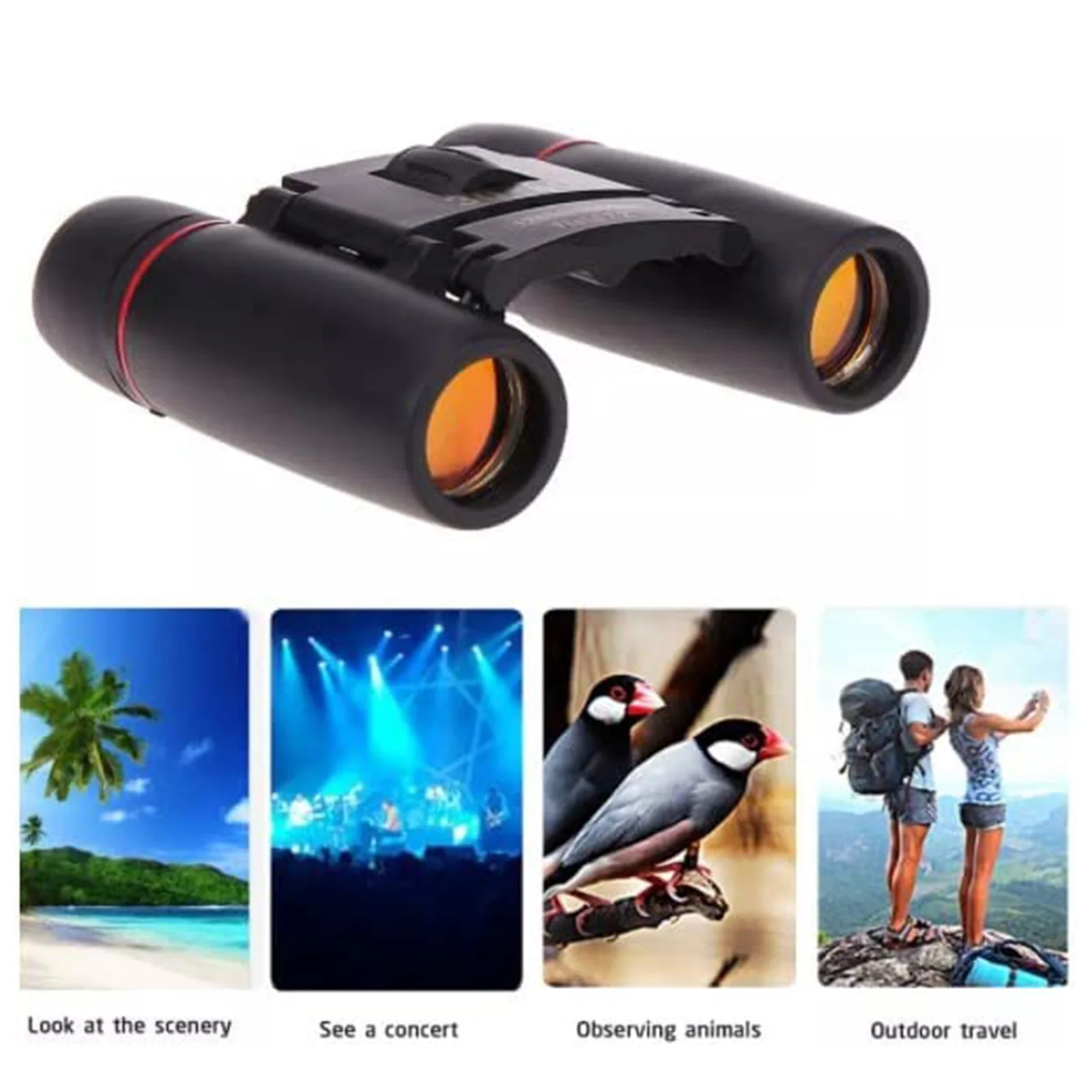 

Бинокль 30x60, миниатюрный телескоп для взрослых и детей, для наблюдения за птицами, туризма, портативный, карманный, противотуманный, водонеп...