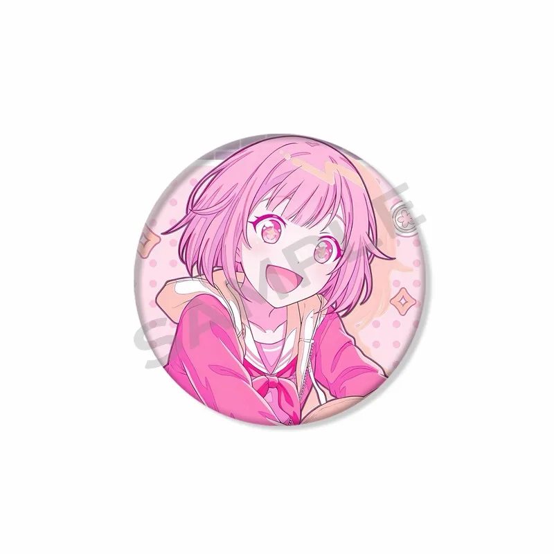 Фото Project SEKAI Cartoon Girl Otori Emu Badge Wonderlands×Showtime Tinplate Round Brooch Pins Bag Shirt Accessories Cartoon Pin №5