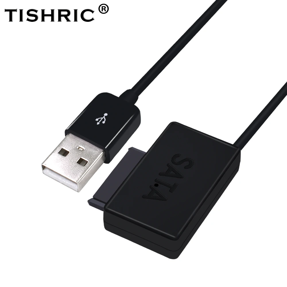 

Кабель-адаптер TISHRIC USB2.0 для жесткого диска, Sata, внешний кабель для ноутбука, USB 2,5 дюйма, внешний кабель для жесткого диска, SSD 7 + 6, 13 контактов, ...