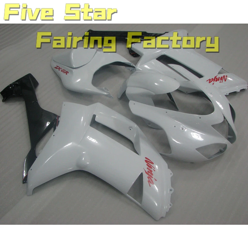 

Комплект обтекателей для мотоцикла Kawasaki Ninja ZX6R 636 2007 2008 ZX 6R, литьевая форма для кузова, Высококачественная оболочка, черная белая крышка