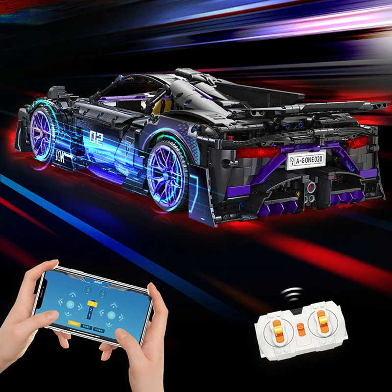 Новинка 2244 шт. MOC технический город Радиоуправляемый спортивный автомобиль AMG