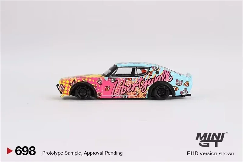 Литая под давлением модель автомобиля MINI GT 1:64 Skyline Kenmeri Liberty Walk LBWK KUMA LHD