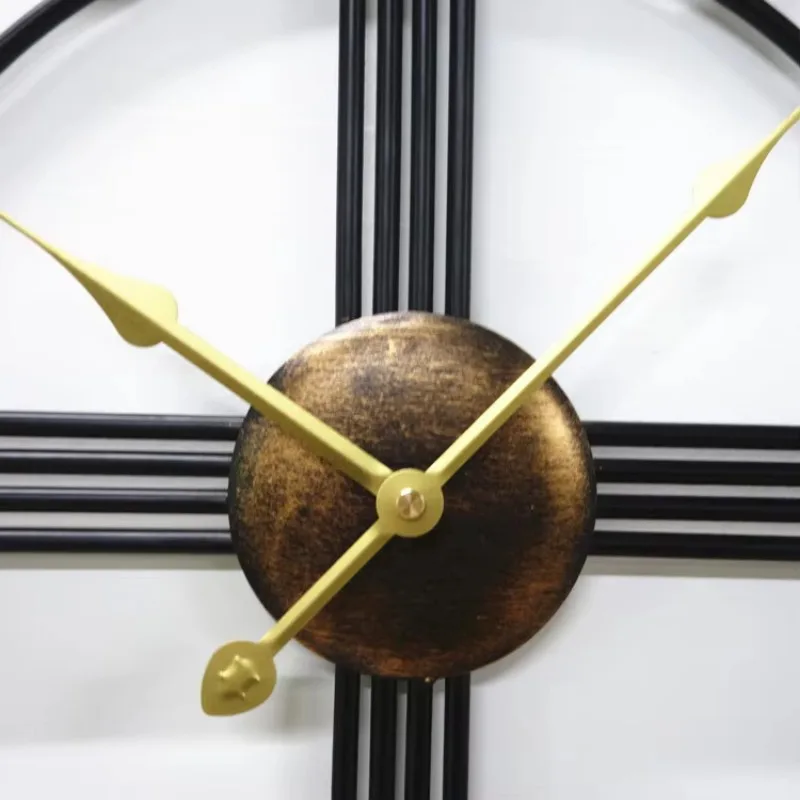 Промышленные железные настенные часы декоративные для гостиной бесшумный