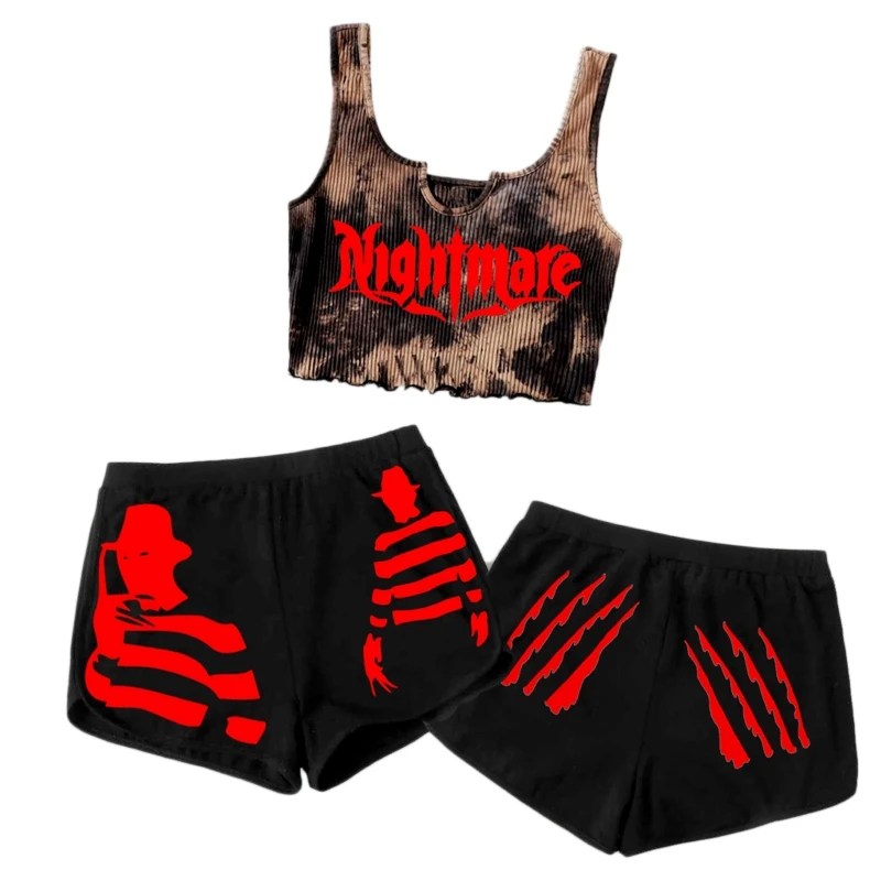 Женский купальник из 3 предметов бикини с низкой талией купальный костюм черепом