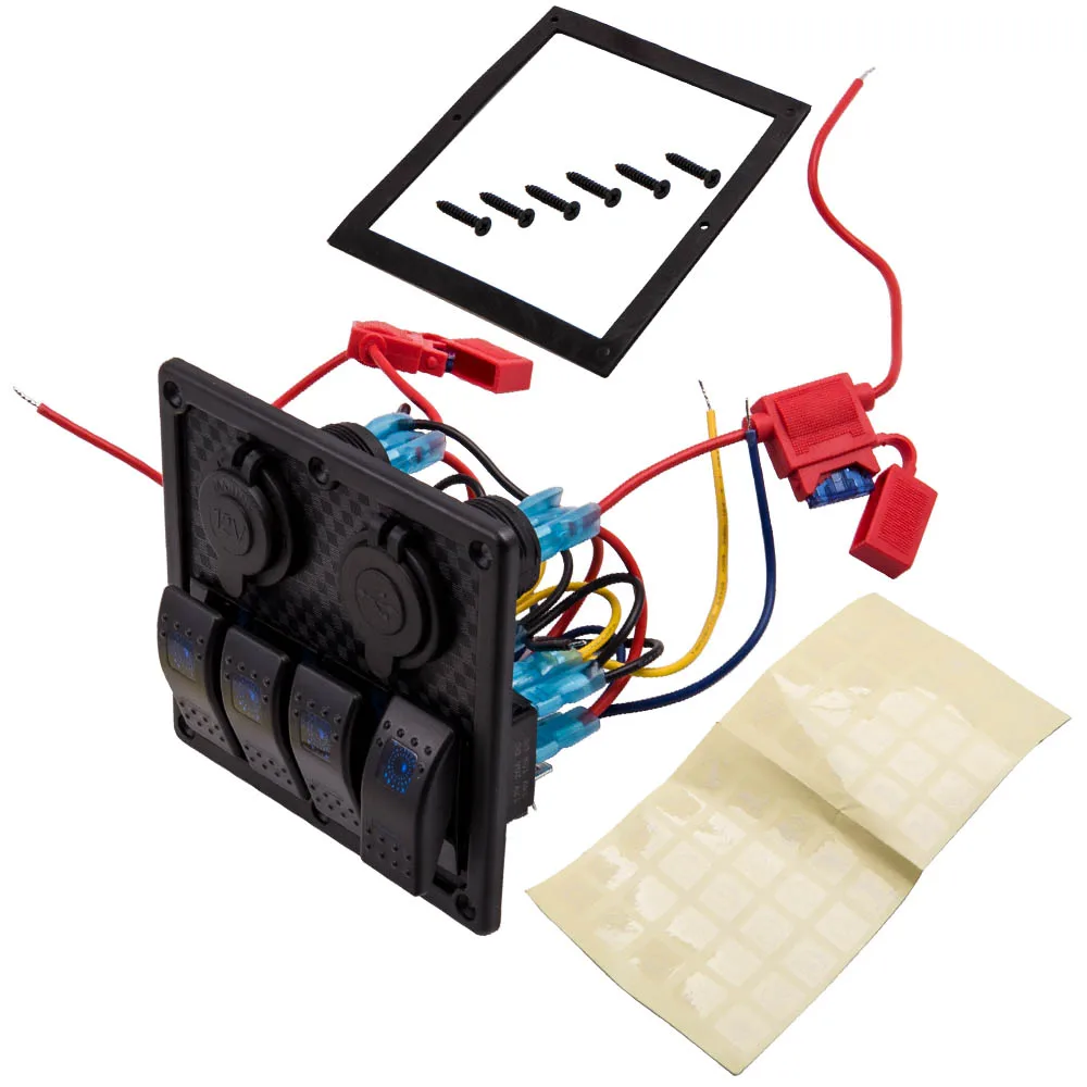 240W 12/24V светодиодный 4-х кнопочный тумблер с переключателем для Jeep Car off-road RVs и