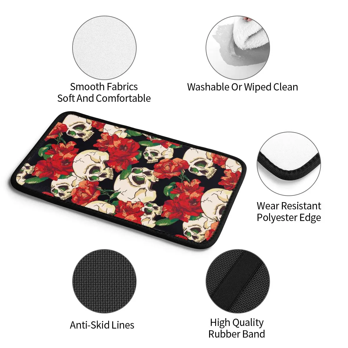 Чехол для автомобильного подлокотника кожаный коврик с цветочным рисунком