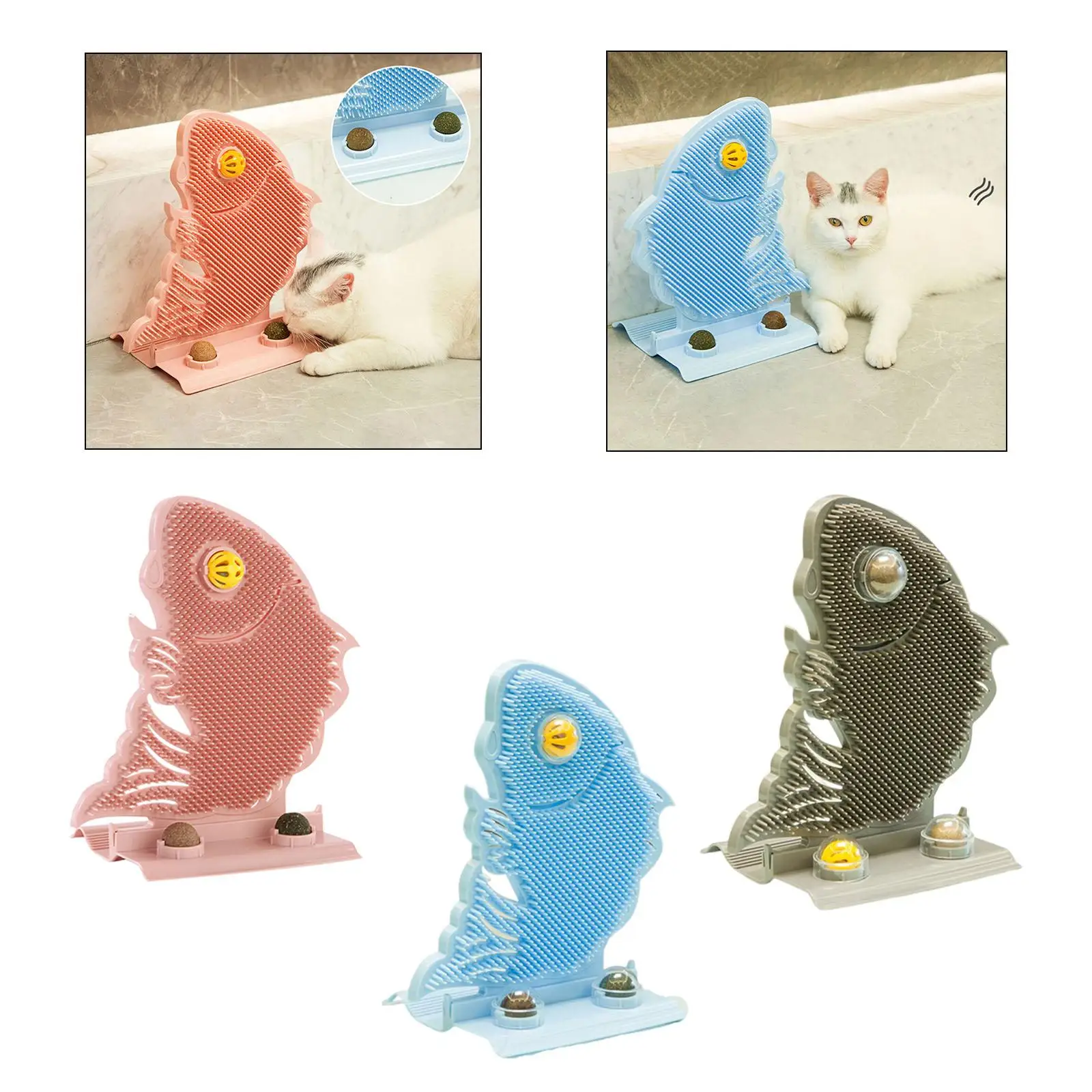 

Cute Fish Shaped Groomer Itching Relieve Pet Massage Combs Brush Scratchers for Cats Haired Pets