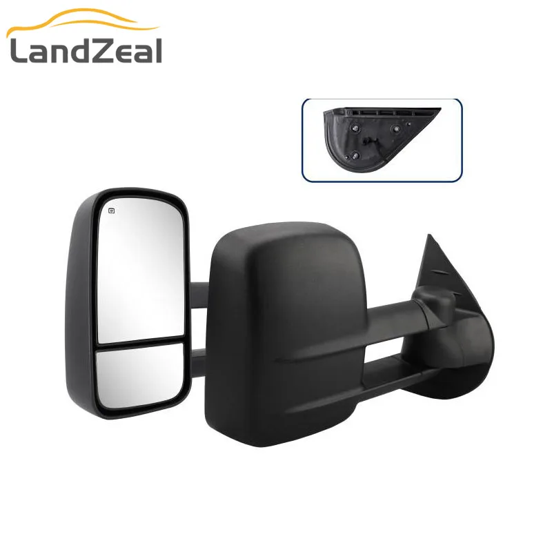1 пара черных текстур 7253-07-EH мощные Подогреваемые зеркала заднего вида для 2007-2013