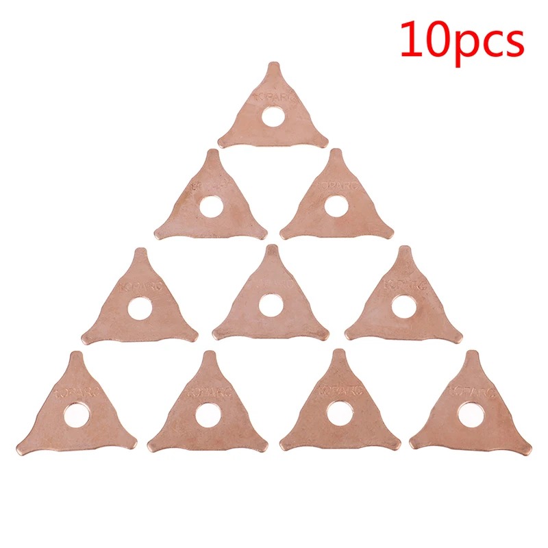 

10 Pcs Car Repair Dent Pulling Triangle Washer Spot Welder Star Washer Pads