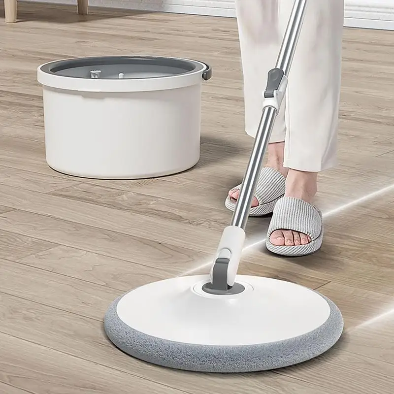 

Spin Mop And Bucket Self-Washing 360 Degree Swivel Adjustable Mop And Bucket With Water Wringer Powerful Cleaning Supplies