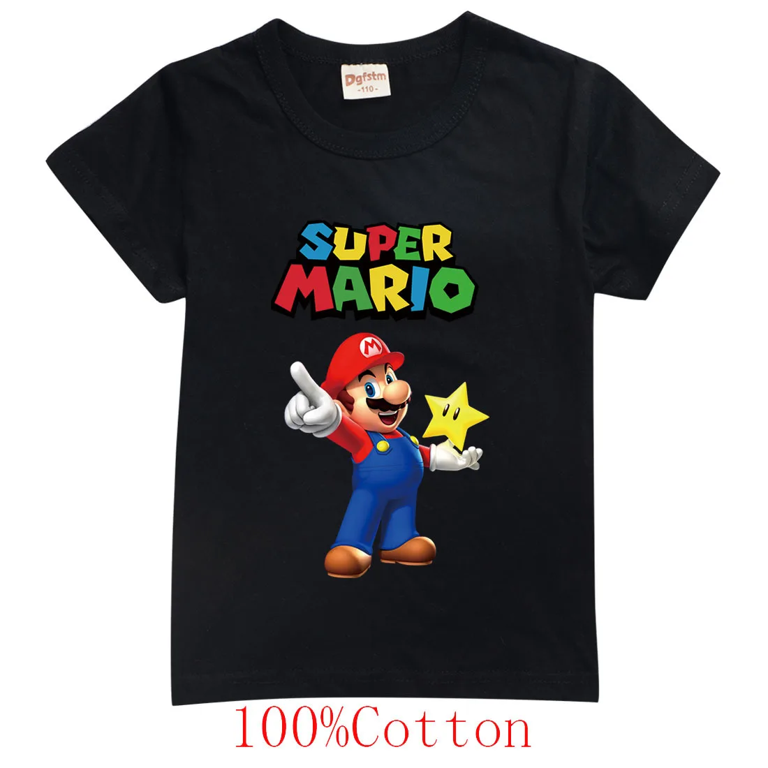 

Super Mary Mario Casual Shirts Kids Fashion T Shirt Bros Graphic Summer T-Shirts Children Cartoon Tshirt Girls Boys Clothes