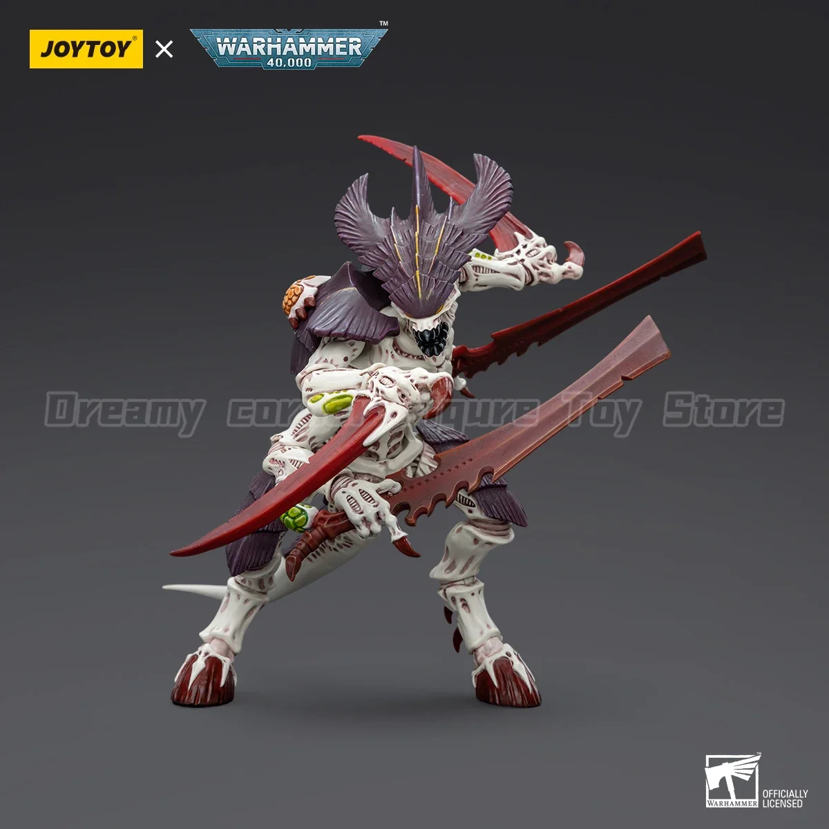 Фото В наличии: Фигурка JOYTOY Warhammer 40K Tyranids Hive Fleet Leviathan Tyranid Warrior with Boneswords, масштаб 1/18, высота 14,3 см. №5