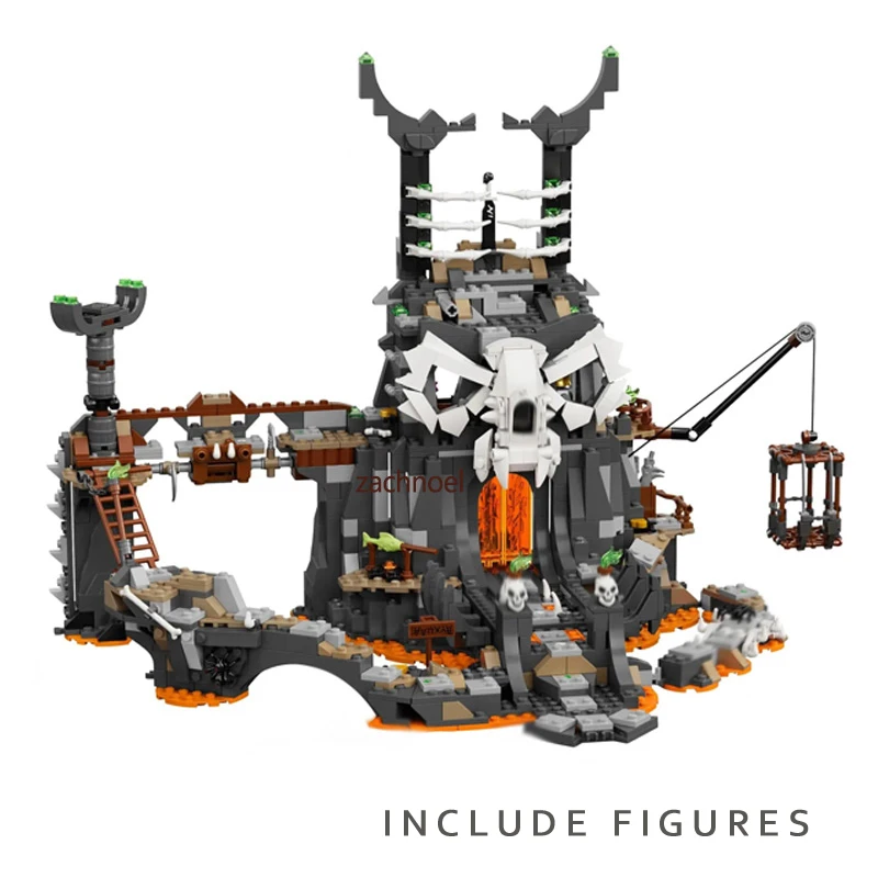 

2021 New Skull Sorcerer's Dungeon Building Blocks Bricks with Figures Compatible 71722 DIY Toys Birthday Gift