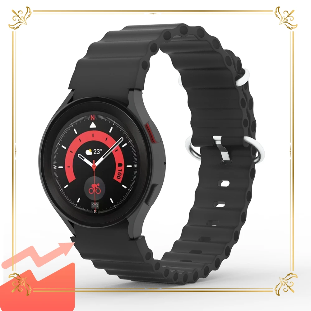 

Ремешок силиконовый для Samsung Galaxy Watch 4/5, 42/40 мм, 22/20 мм