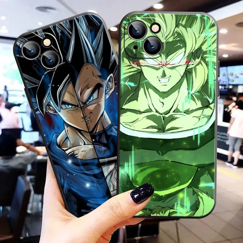 

Dragon Ball Phone Case For Apple iPhone 13 12 11 Pro 12 13 Mini X XR XS Max SE 6 6s 7 8 Plus Coque Back Carcasa Liquid Silicon