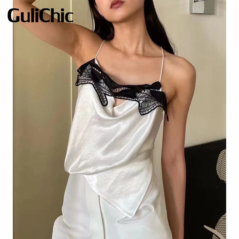 

5,13 г., GuliChic, женский сексуальный кружевной летний короткий топ