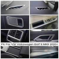 interior for vw volkswagen golf 8 mk8 2020 2022 door handle holder window lift button switch open close cover trim accessories