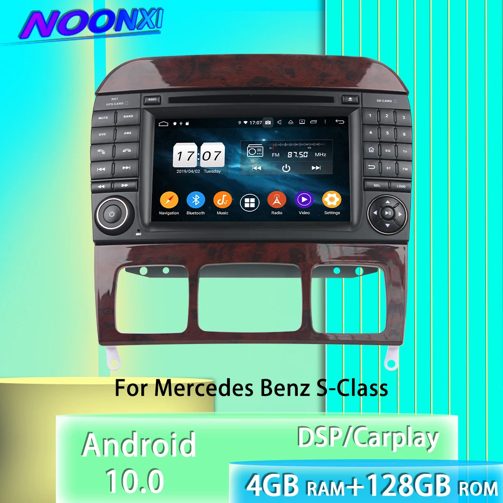 

Автомагнитола для Mercedes Benz S-Class, мультимедийная стерео-система на Android 10, с Bluetooth, GPS-Навигатором, типоразмер 2 Din