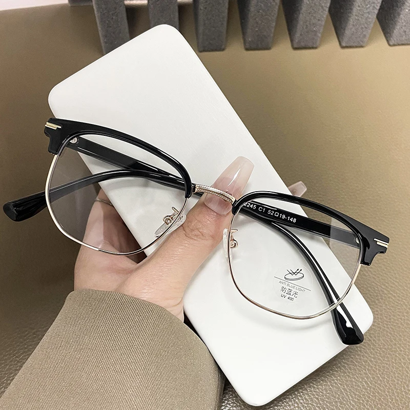 Высококачественные женские очки с полуободковой оправой синие блокирующие