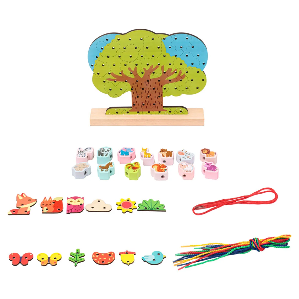 

1 Set of Funny Threading Kids Early Educational Playthings Interactive Toys