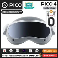 Очки Pico 4, дисплей 4K+, оригинальная 3D VR-гарнитура для игр Metaverse и Stream, универсальная гарнитура виртуальной реальности Pico4
