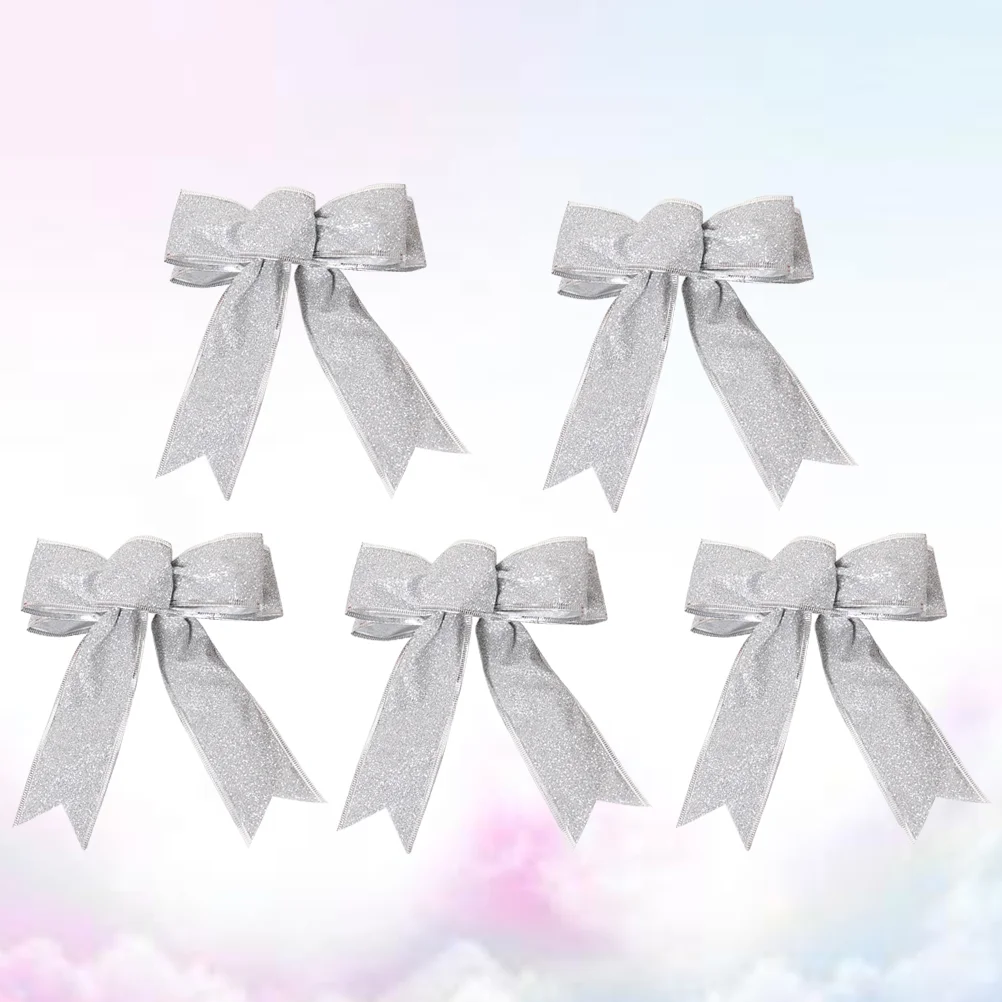 

Christmas Bowsbow Tree Red Wreaths Decorating Large Ribbon Bowknot Knot Big Gift Topper Outdoor Decorative Festival Outside