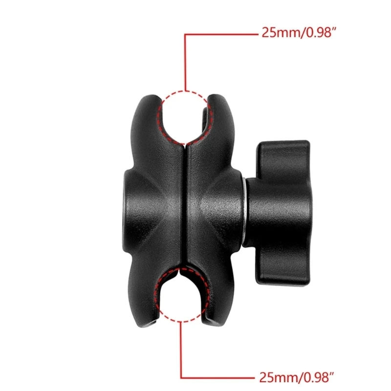 For Gopro Mount SLR 25mm/1 Inch Double Socket Arm and Claw Clamp Motorcycle Handlebar Bike Rail Mount Base Ball Head images - 4