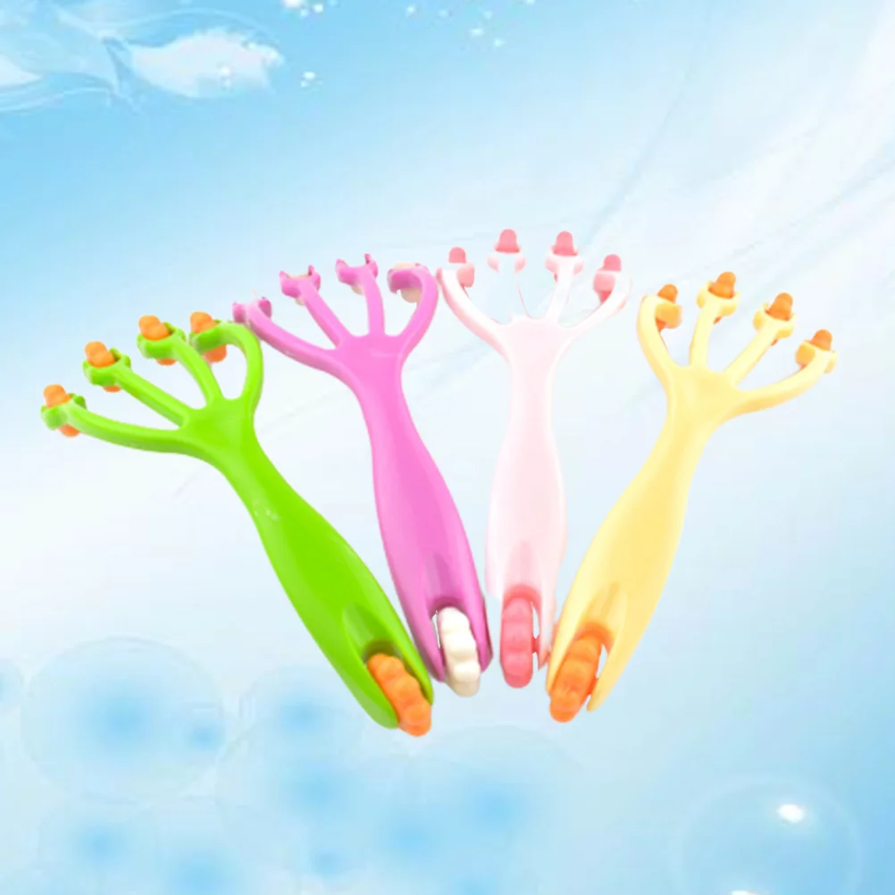 4 шт. массажер для плеч с четырьмя пальцами ролик подошвенного фасциита ручной