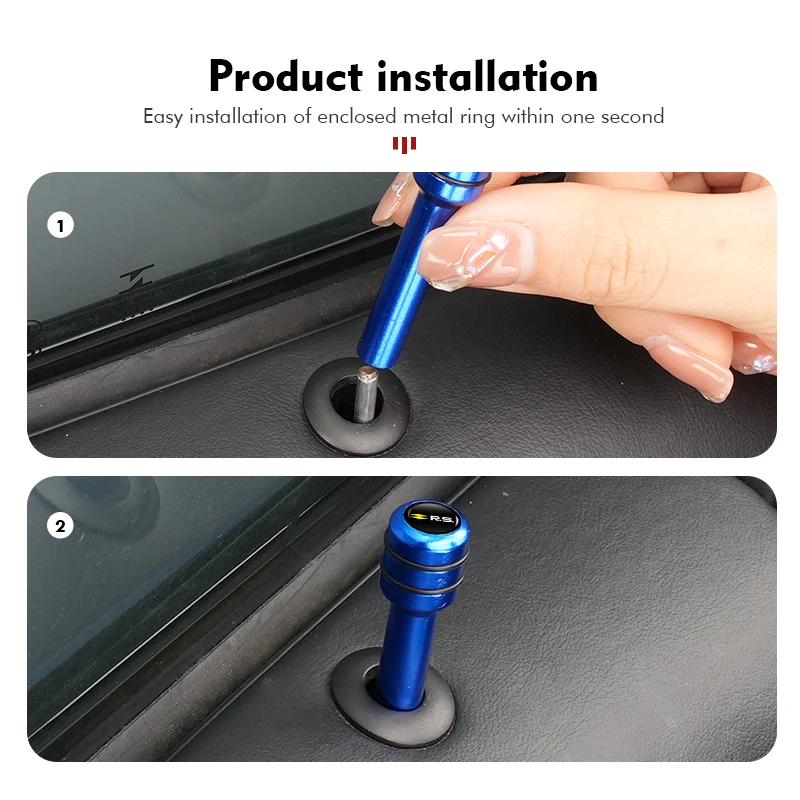 2/4 шт. ручка автомобильного дверного замка вытяжной штифт алюминиевые кнопки