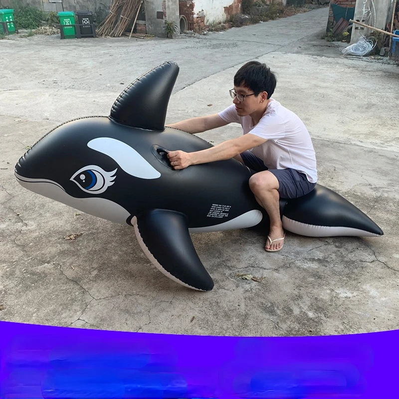 

Oversized Swimming Ring Inflatable Rides Big Shark Water Toy Adult Adult Dolphin Black Whale Surfing
