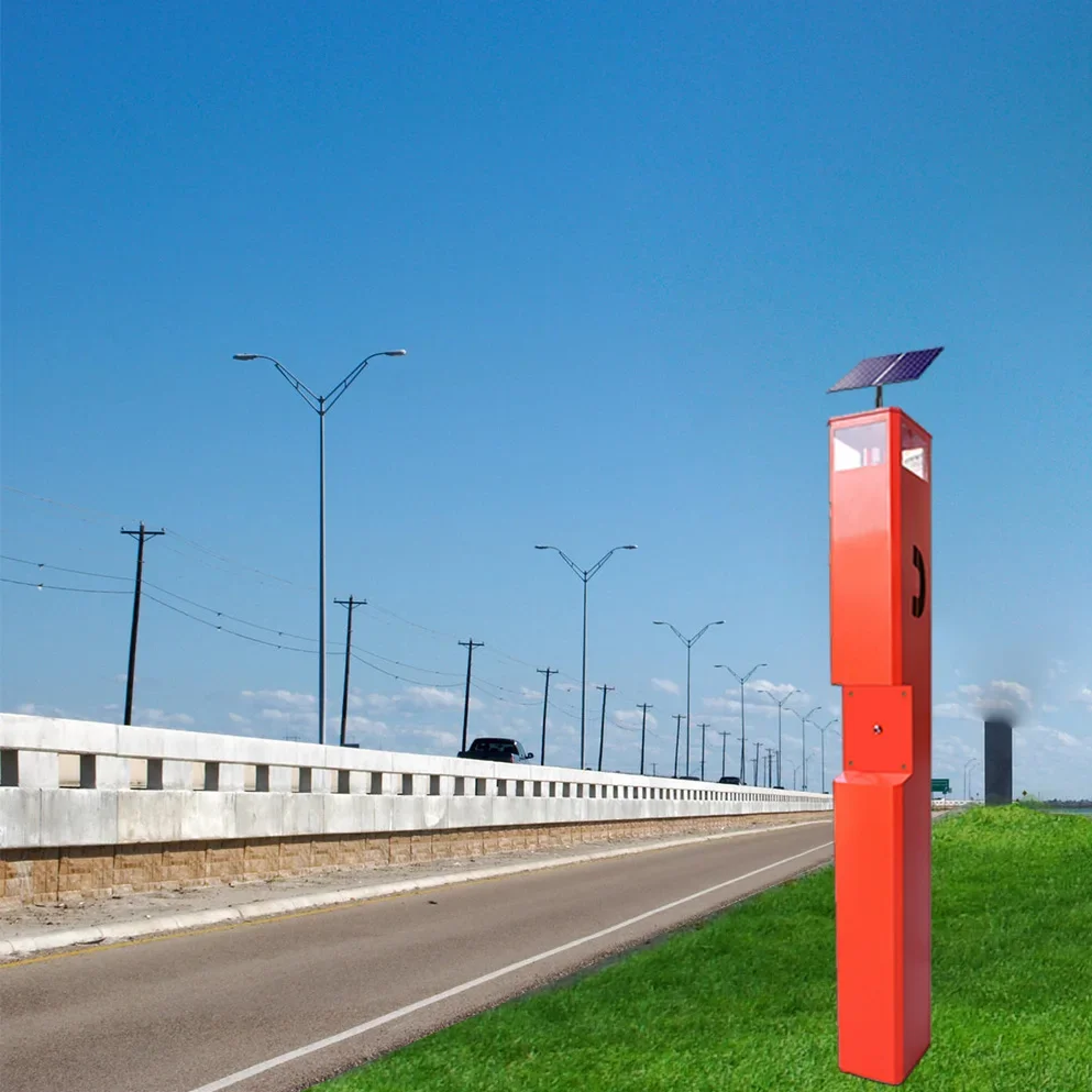 Highway Call Box Синяя световая станция SOS Аварийный телефон для улицы KNEM-21
